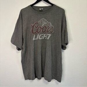 Men’s Coors Light Grey Graphic T-Shirt Size 2XL